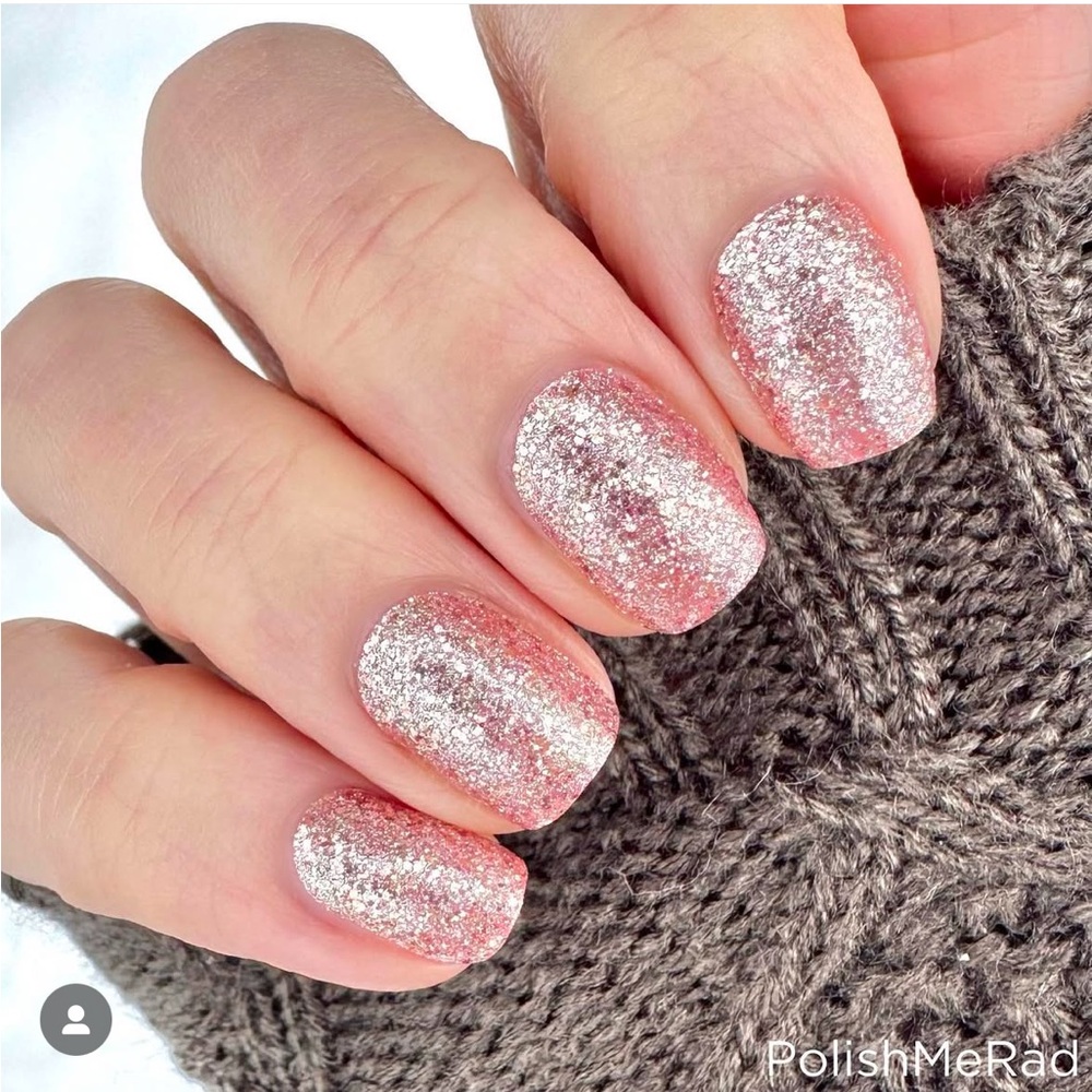 *Retired* Color Street: Social Butterfly | Rose Gold Glitter Pink Metallic Party - Picture 6 of 16